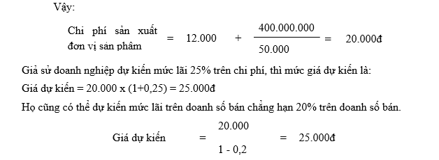 Quy trình xác định giá 1